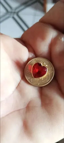 110,00 reais ? pingente de ouro 18kl com defesa ? pra levar tamanho médio