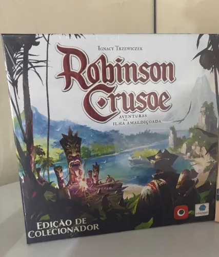 Robson cruzoe ed. colecionador jogo de tabuleiro board game
