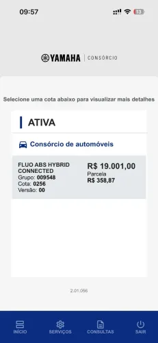 Consórcio FLUO ABS YAMAHA