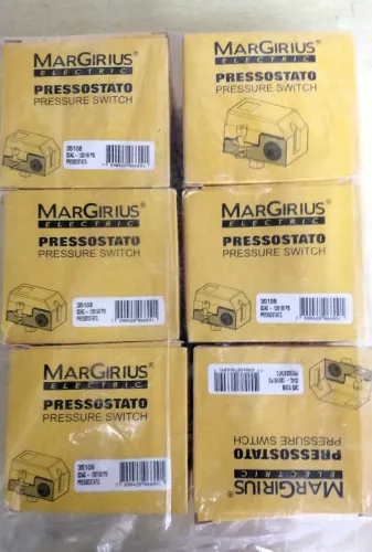 KIT 6 PRESSOSTATOS AR-ÁGUA MARGIRIUS 120/160 PSI - REF 35108
