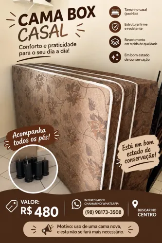 Cama Box casal - $480