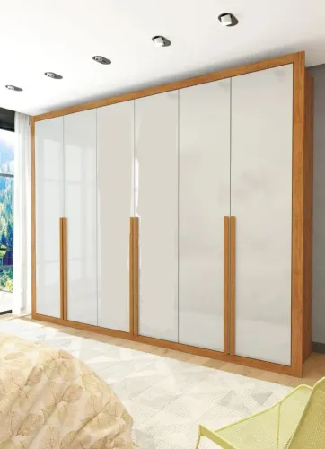 Guarda roupa Chicago 6 portas - novo direito da fábrica