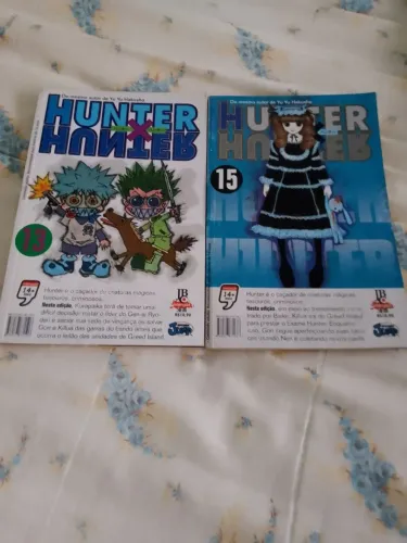 Mangá Hunter x Hunter volumes 13 e 15.