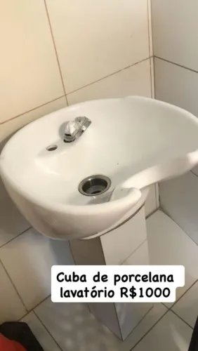 Cuba de porcelana lavatório