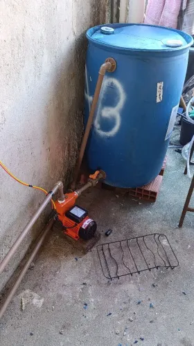 Adaptação de cisterna com bomba periférica 