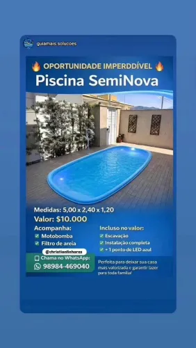 Piscina de Fibra, 5 metros