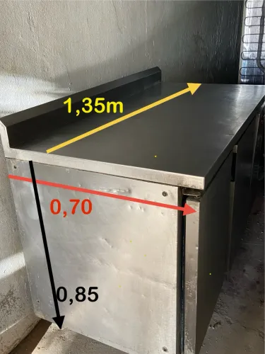Balcão Refrigerado Inox 2 Portas 220v