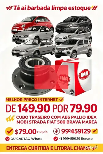 Oferta peças cubos traseiro Fiat melhor preço internet