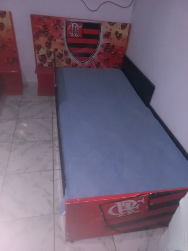 CAma de solteiro do flamengo em MDF