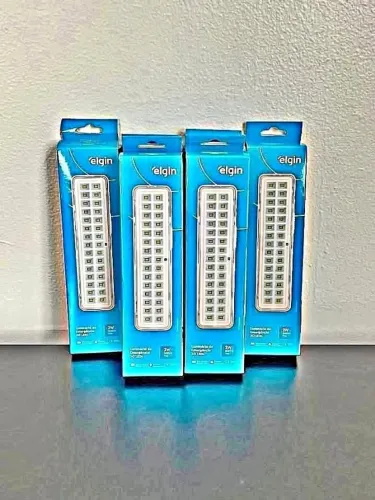 Luminária de Emergência Elgin 30 LEDs Bivolt Branca NOVO A PRONTA ENTREGA