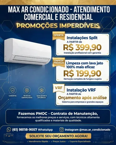 ar condicionado instalação