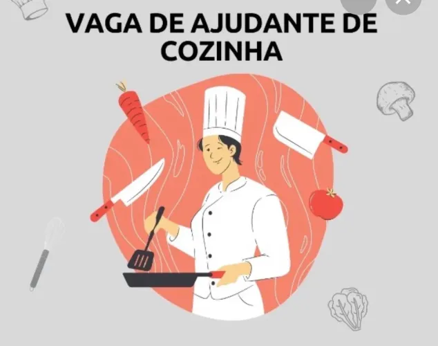 Precisa-se de Ajudante de cozinha para bar e restaurante.