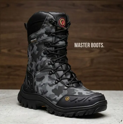 Bota Coturno Camuflado 