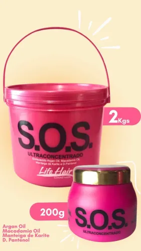 Balde SOS reconstrução 2,2kg efeito teia