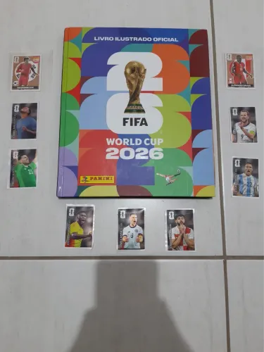 KIT álbum da copa completo mais 2 extras stickers e figurinhas repitidas da coca cola