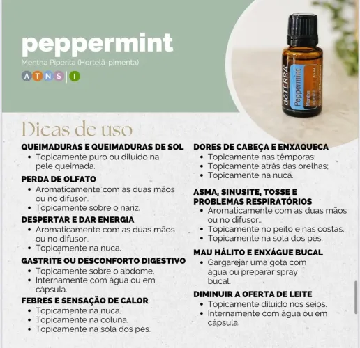 Óleo DoTerra Peppermint