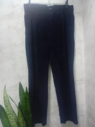 Calça masculina de veludo cotelê 44