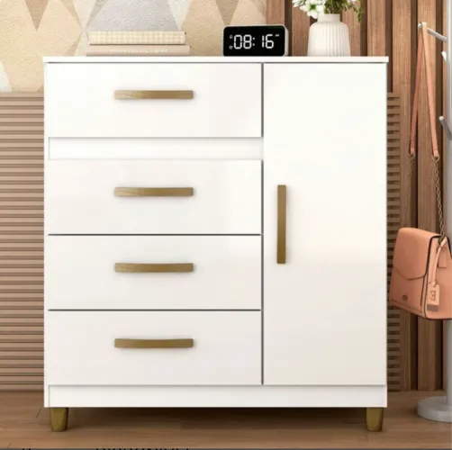 Cômoda Modern 2 Portas e 4 Gavetas