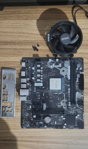 Placa mãe A520MH+RYZEN 5500