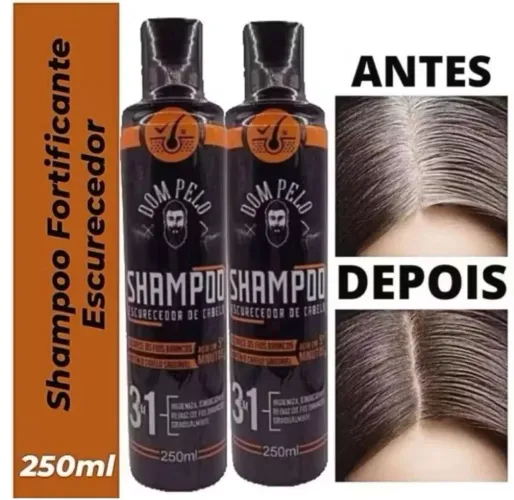 Shampoo escurecedor de fios brancos