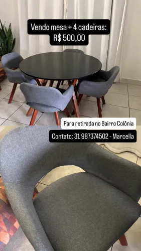 Vendo Mesa + 4 Cadeiras