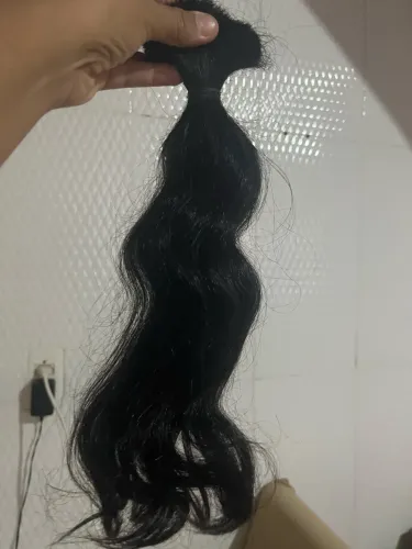 Cabelo humano ondulado