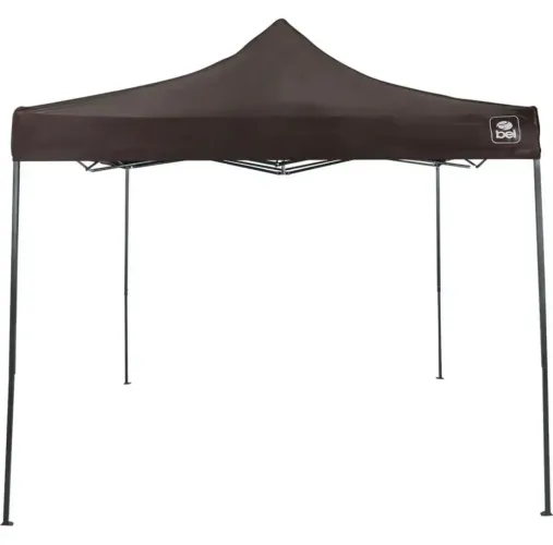 Tenda 3x3 articulável Marrom marca Bel com bolsa de transporte proteção UV