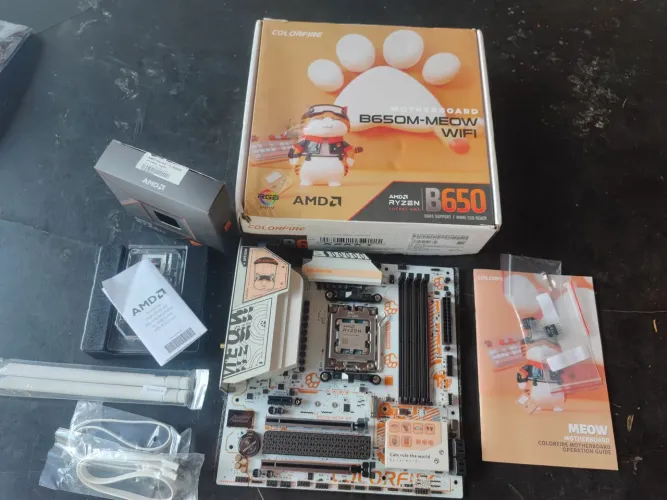 Kit Upgrade AM5 | B650M Meow White + Ryzen 5 7600x