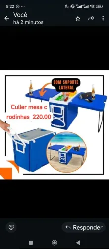 Culler mesa c rodinhas praticidade