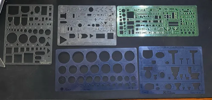 Kit Gabaritos para desenho técnico