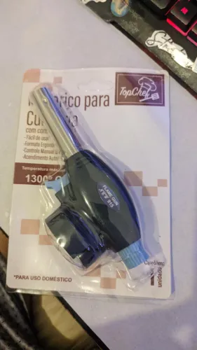 Maçarico Culinário TopChef Flame Gun 915 - Na Embalagem
