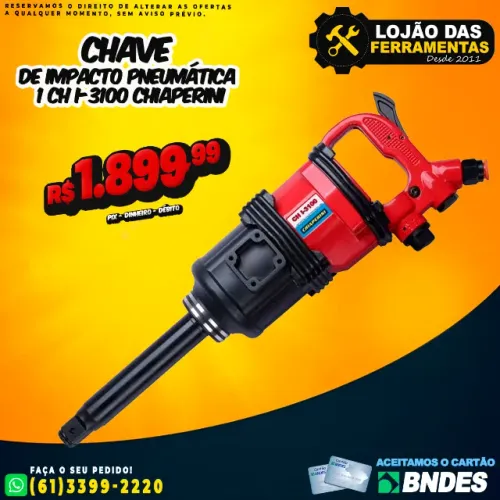 Chave de Impacto 1 CH I-3100 Chiaperini