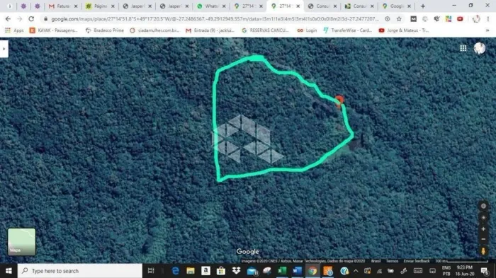 Vende-se terreno para compensação ambiental com 403.454,95m² em Presidente Nereu SC.
