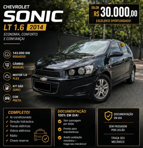 Chevrolet Sonic HB LT 1.6 16V Flexpower 5P Mec. 2014