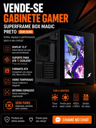 Gabinete com tela