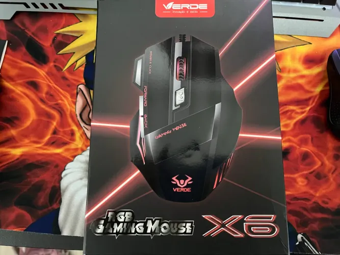 Mouse Gamer Laser X6 com 7 Botões Profissional para jogo DPI ajustável 2400