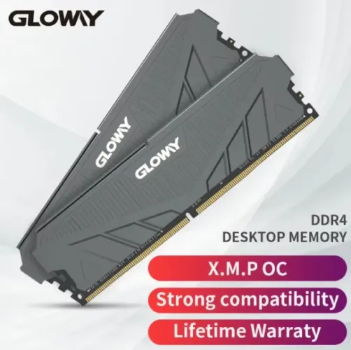 MEMORIA RAM 8GB 3200MHZ DDR4 GLOWY COM DISSIPADOR DE CALOR EM ALUMINIO