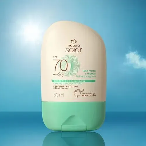 Protetor solar facial 70 FPS natura
