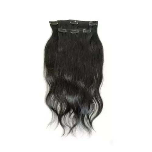Aplique Tic Tac Cabelo Humano Preto 60cm