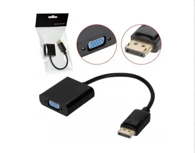 Cabo Conversor Display Port M X VGA F Preto