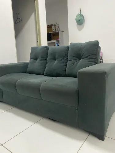 Vendo sofá cinza 3 lugares 