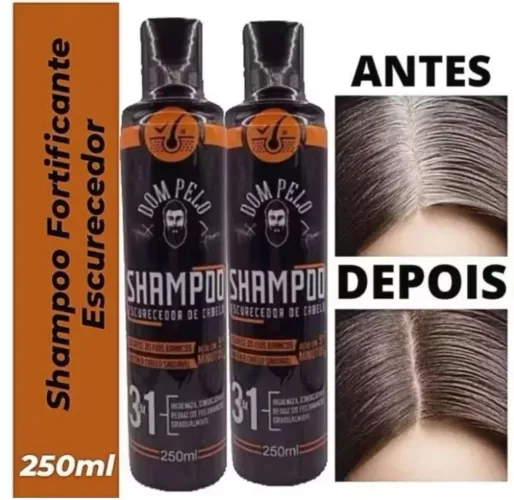 Shampoo escurecedor de fios brancos 