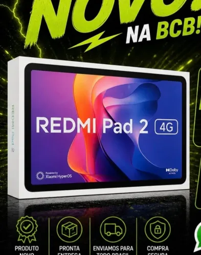 Tablet Xiaomi Redmi pad 2 4G 4 ram /128 gb com chip