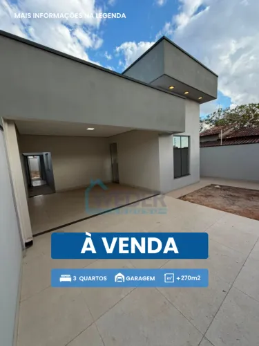Casa financiável no Setor Nova Fronteira, em Gurupi.