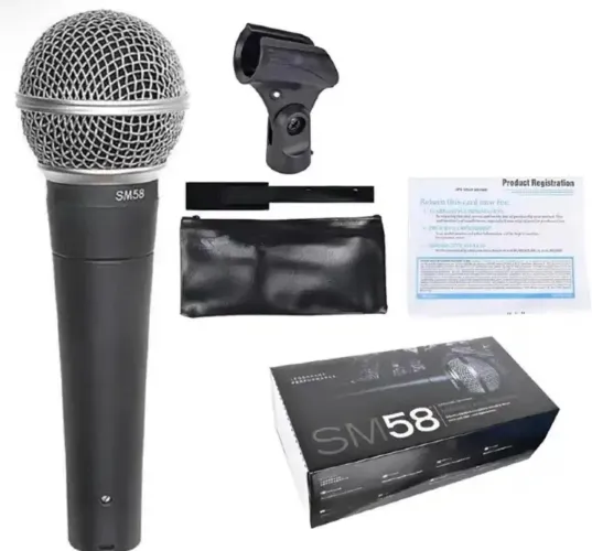 Microfone Shure Sm58 Profissional (Novo)