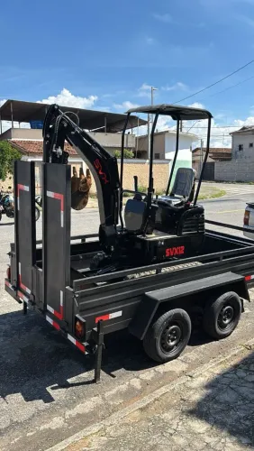CARRETINHA DE REBOQUE PARA MINI ESCAVADEIRA E MAQUINAS OPERATRIZES