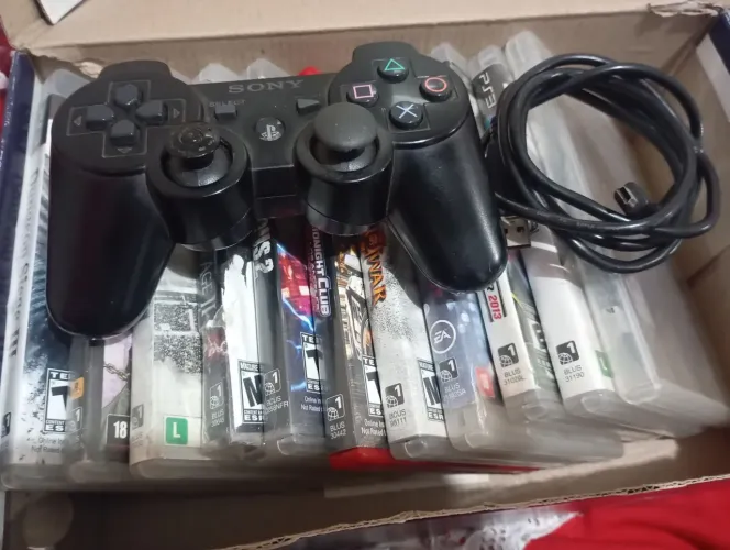 Jogos e controle de PS3