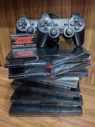PlayStation 2 Opl 70 Jogos 2 Manete 3 Mes de garantia 