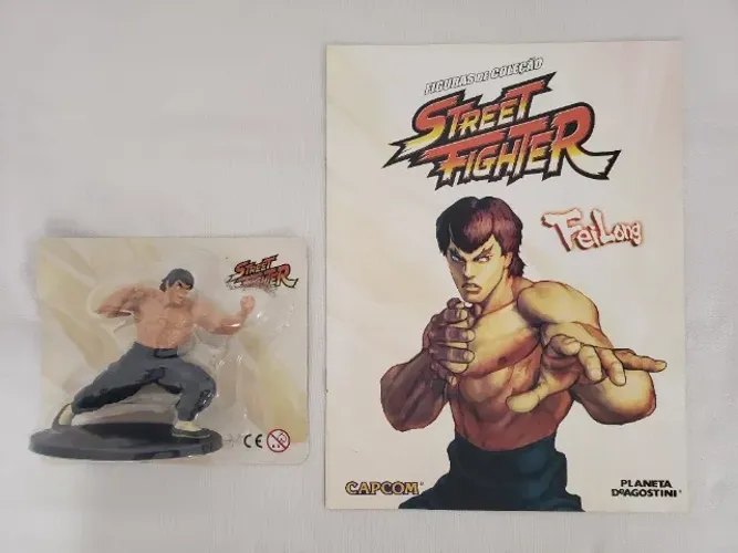 FEI LONG coleção Street Fighter Deagostini - Lacrado + Fascículo