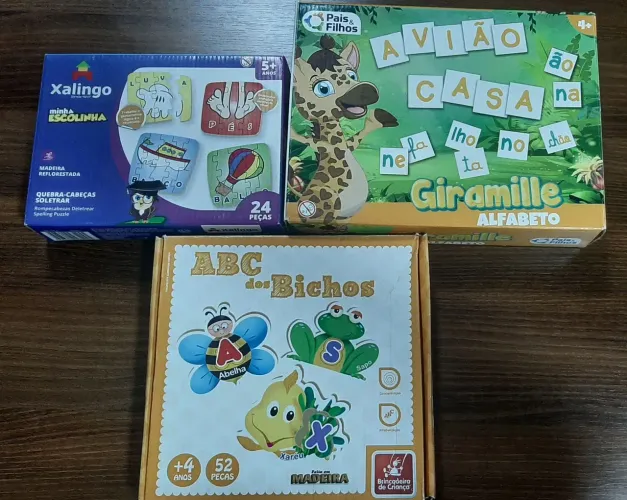 Jogos Infantis para Alfabetização são 3 jogos